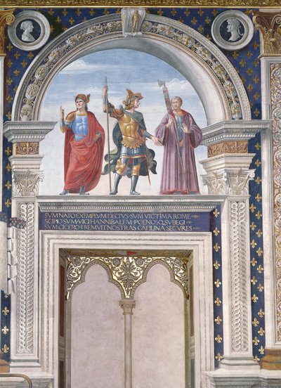 Decio Mure, Scipio and Cicero (detail) by Domenico Ghirlandaio
